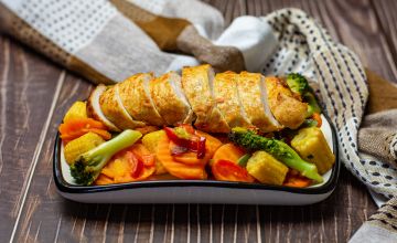 Kanafileest grillsteigid köögiviljavokiga (low carb) Kanafileest grillsteigid köögiviljavokiga (low carb)