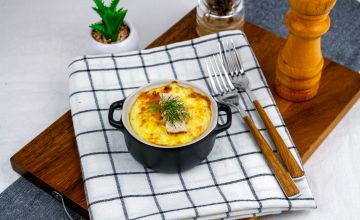 Riisivorm kana ja kodujuustu kattega Riisivorm kana ja kodujuustu kattega