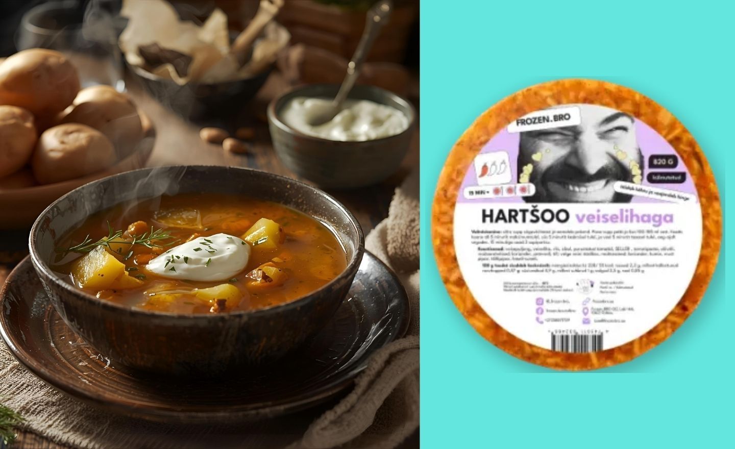 Hartšoo kartuli ja kreeka jogurtiga (Frozen.Bro)