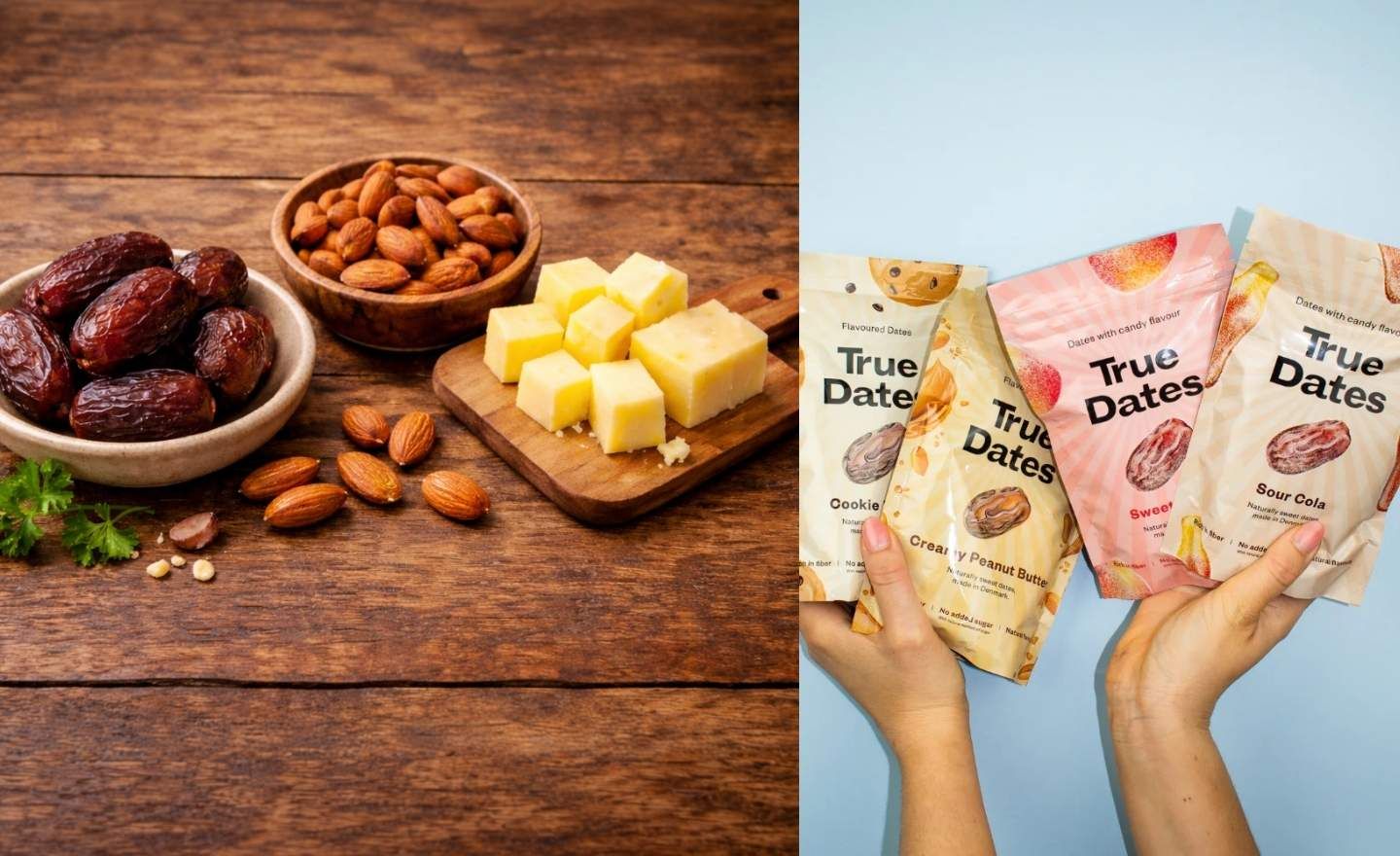True Dates datlid juustu ja mandlitega