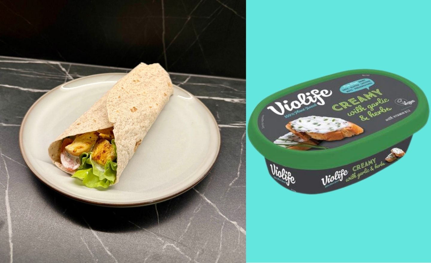 Kanawrap tillikastme ja violife määrdejuustuga (Violife)