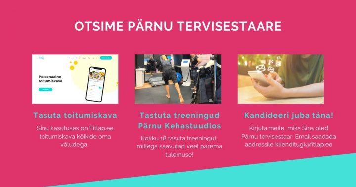 Fitlap.ee ja Pärnu kehastuudio otsivad tervisestaare
