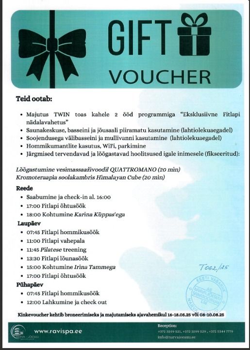Nädalavahetus Narva-Jõesuu spas. Osa kaks.