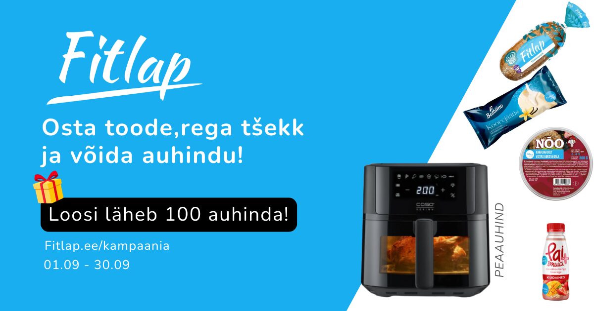 Osta Fitlapi toode ja võida üks 100 auhinnast!